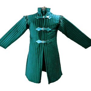Viking Gambeson, Full Length Men’s Padded Armor, Renaissance Clothing, LARP & SCA Costume, Medieval Fencing Jacket
