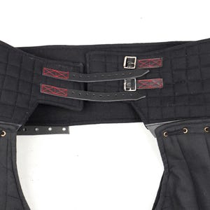 Medieval Waist Belt for Knight Costume, Leather Gambeson C-Belts, Cosplay Armor Accessory, image 8