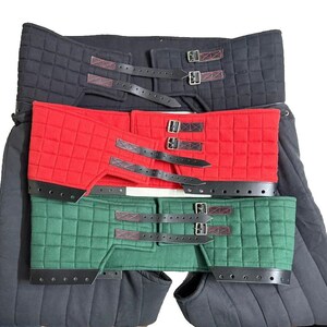 Medieval Waist Belt for Knight Costume, Leather Gambeson C-Belts, Cosplay Armor Accessory, image 9