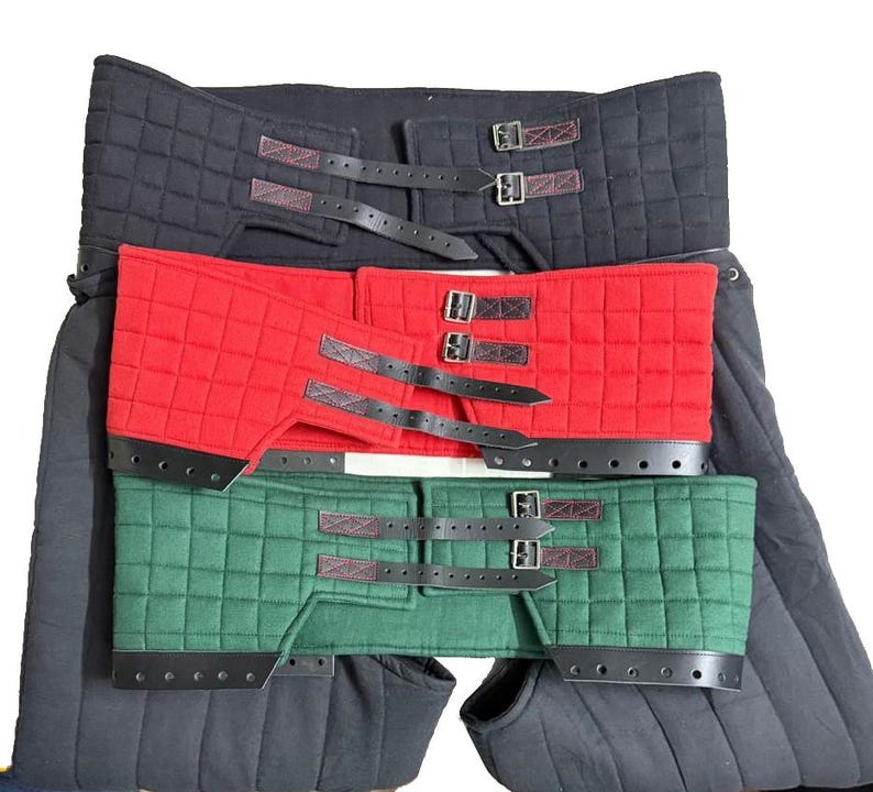 Medieval Waist Belt for Knight Costume, Leather Gambeson C-Belts, Cosplay Armor Accessory, image 9