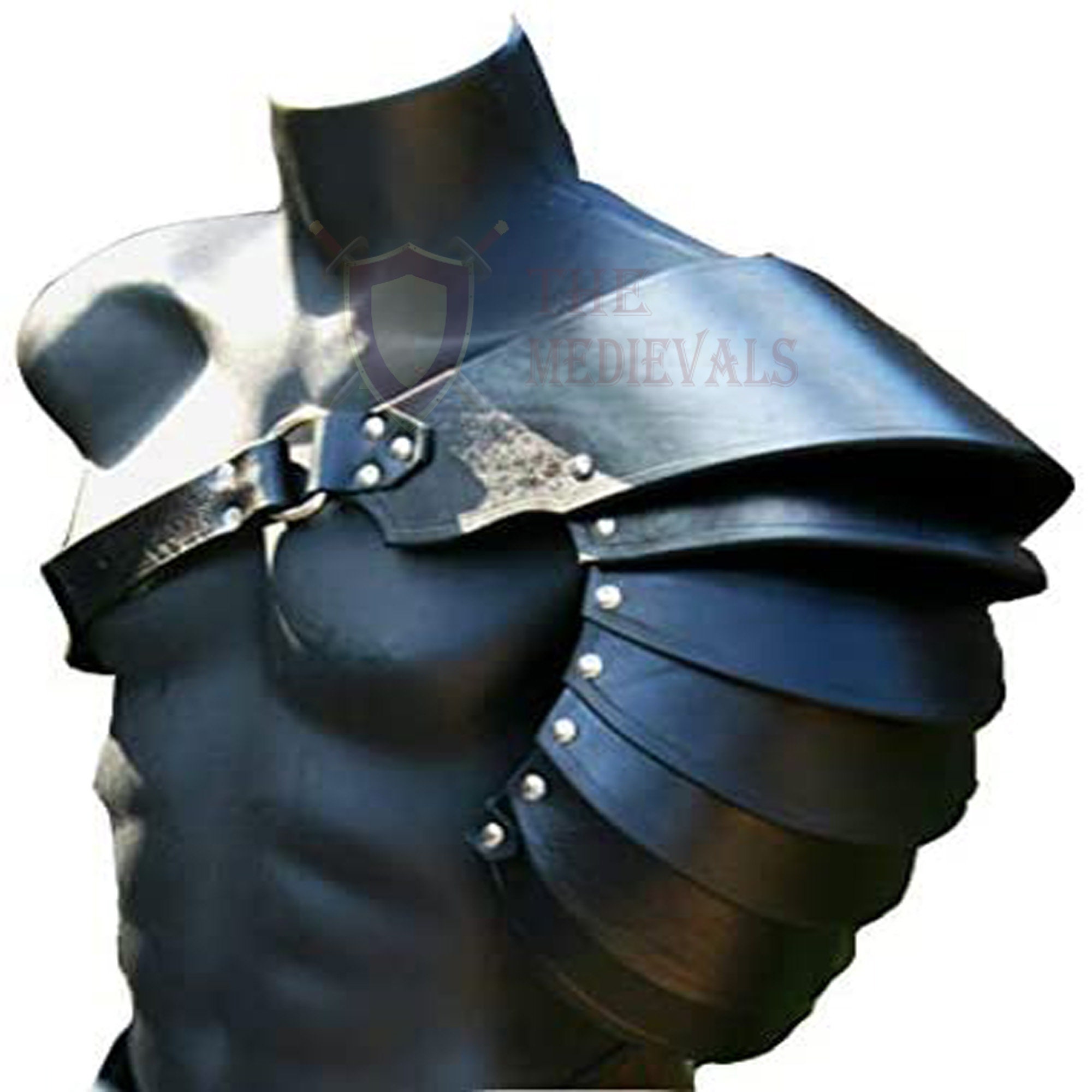 Articulated Pauldron Cosplay Genuine leather shoulder for medieval cosplay n renaissance fair