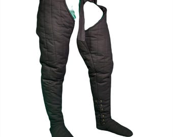 Medieval Pants, Quilted Cotton Padded LARP Outfit, Viking Renaissance Sizes S-XL