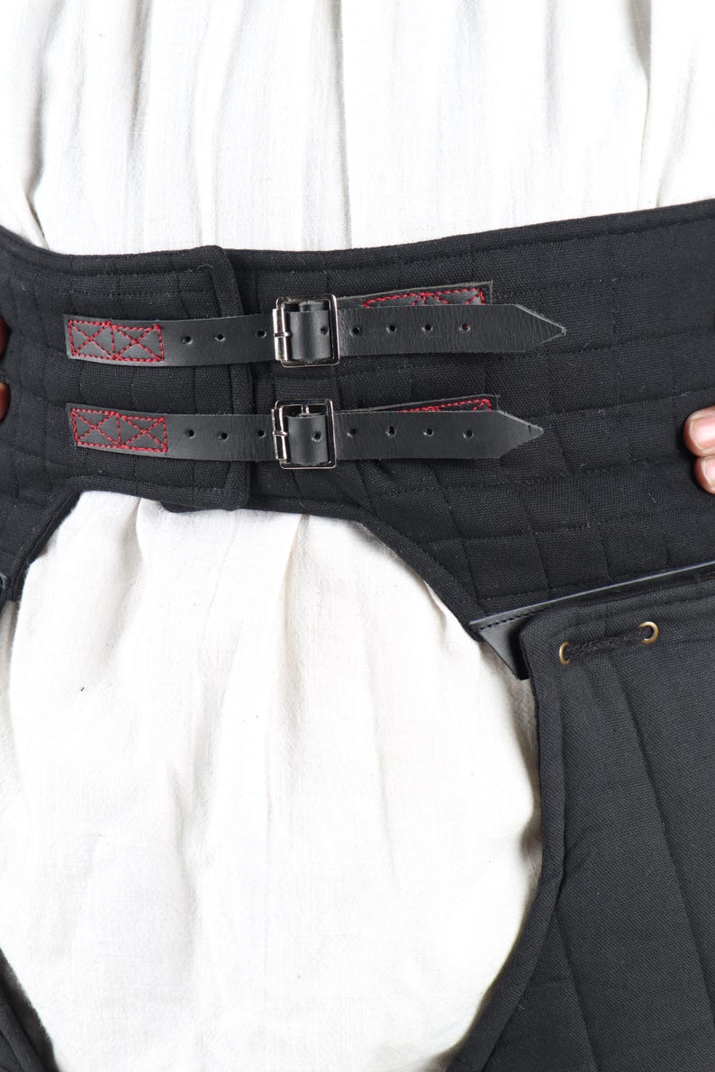 Medieval Waist Belt for Knight Costume, Leather Gambeson C-Belts, Cosplay Armor Accessory, image 7