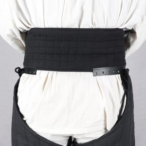 Medieval Waist Belt for Knight Costume, Leather Gambeson C-Belts, Cosplay Armor Accessory, image 4