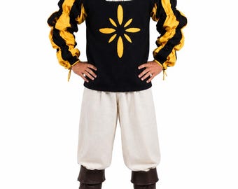 German Landsknecht Shirt, Renaissance 16th Century Historical Costume, Renfair Outfit, Medievals Tunic