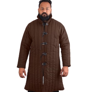 Quilted Gambeson, Medieval Padded Armor Clothing, SCA & LARP Fencing Gambeson, Renaissance Protection, Reenactors Costume, Viking Armor
