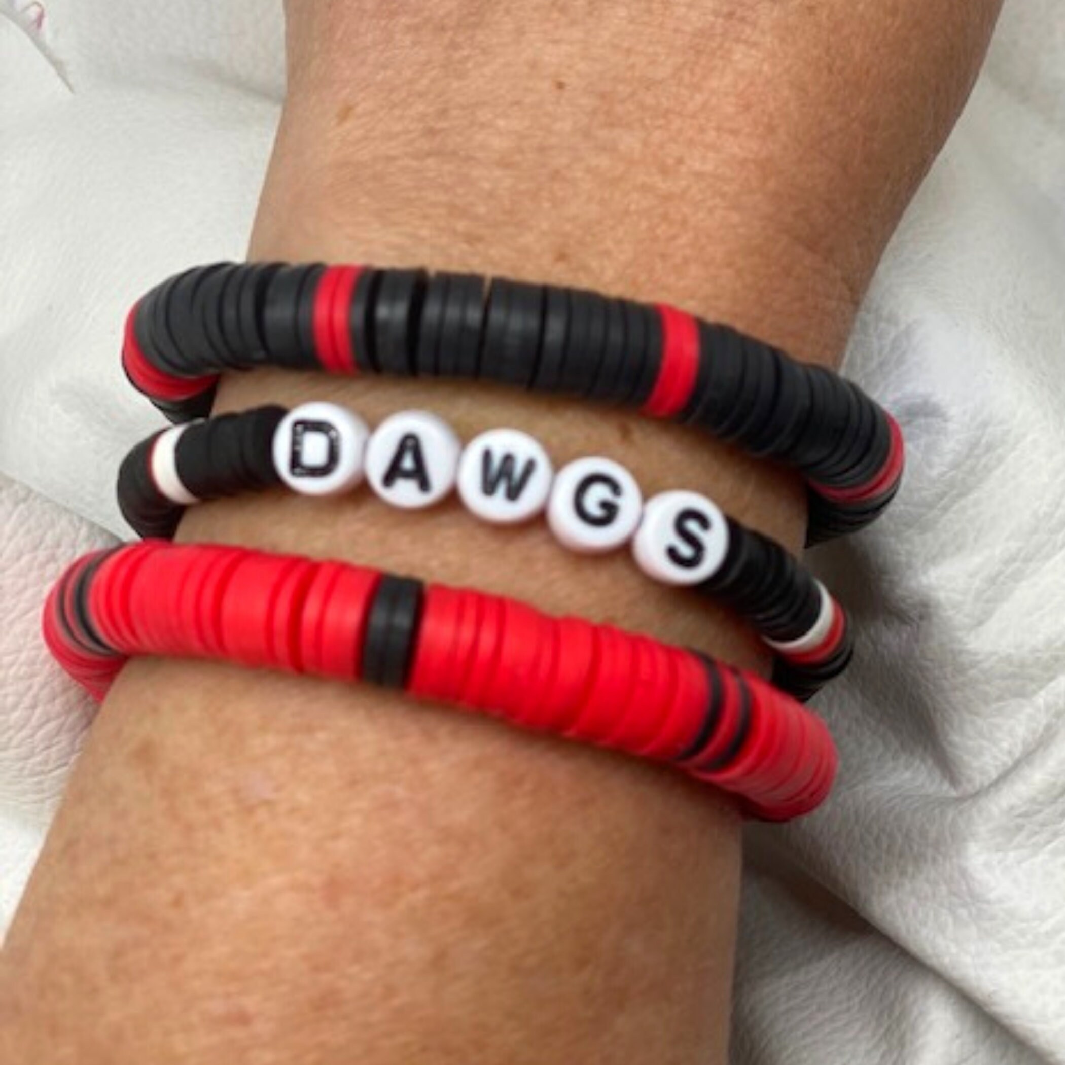 Custom athletic bracelets Clearance