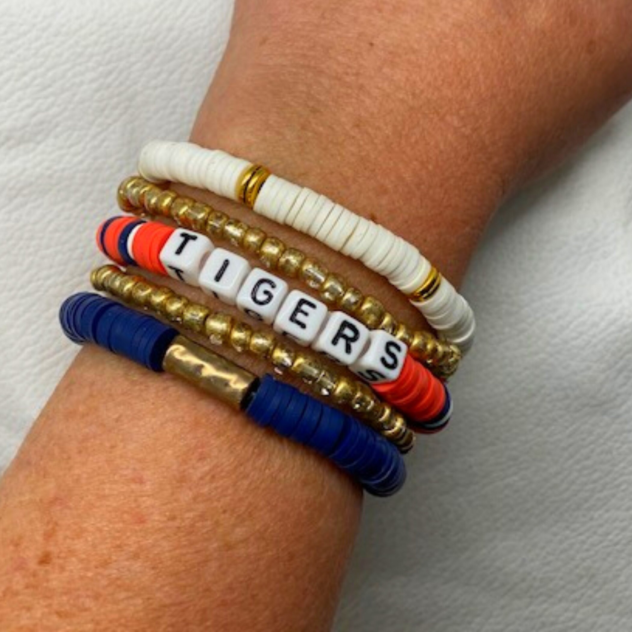 Sports Team Bracelet Beaded Bracelet with Team Colors School Etsy