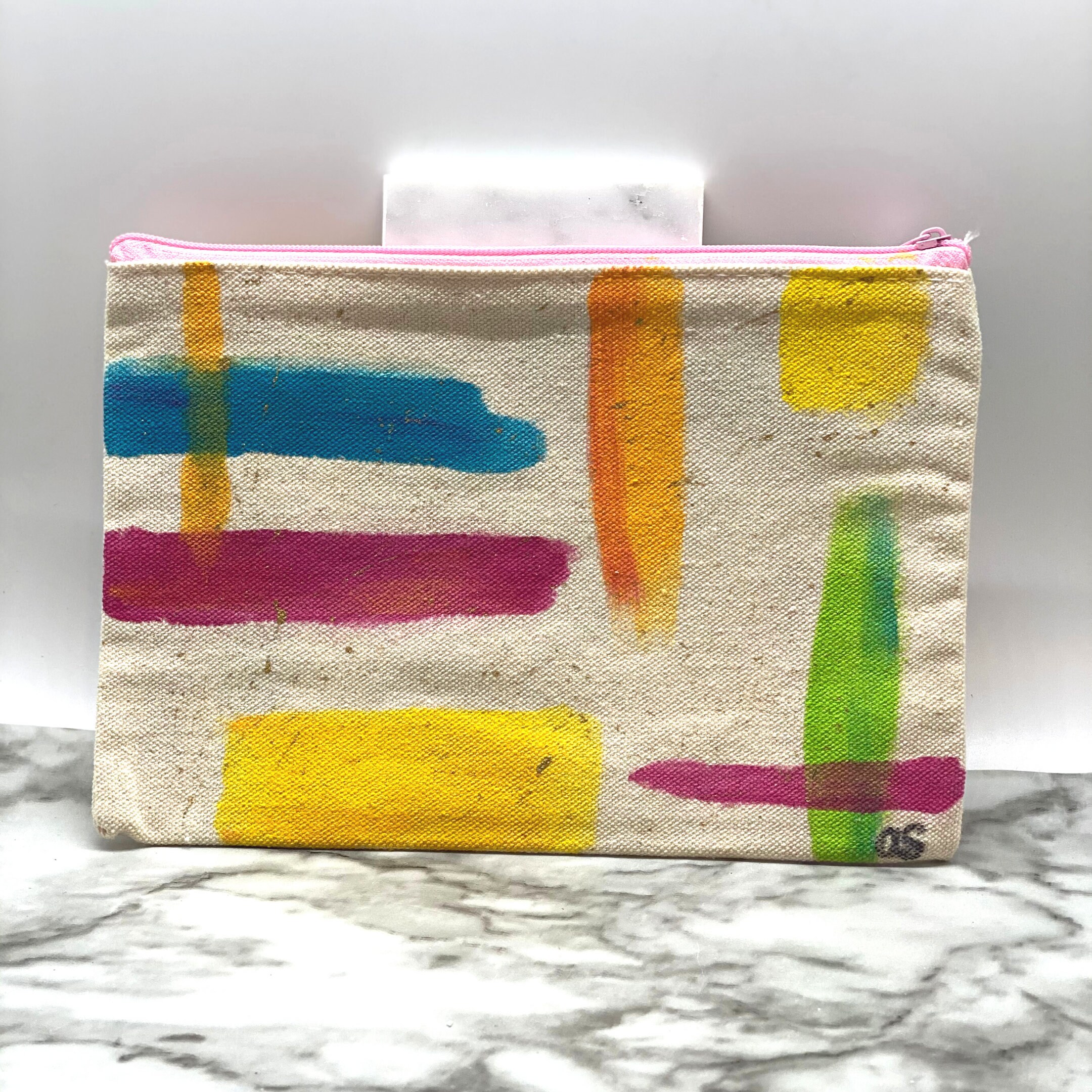 Custom Canvas Make Up Bag Hand Painted Bag Small Canvas Etsy