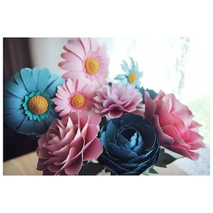 Bouquet di fiori di carta personalizzati