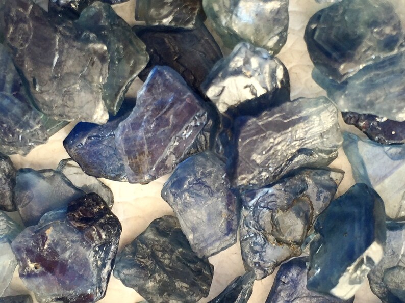 Natural Thai Blue sapphire Rough Blue Gemstone Rough loose rough