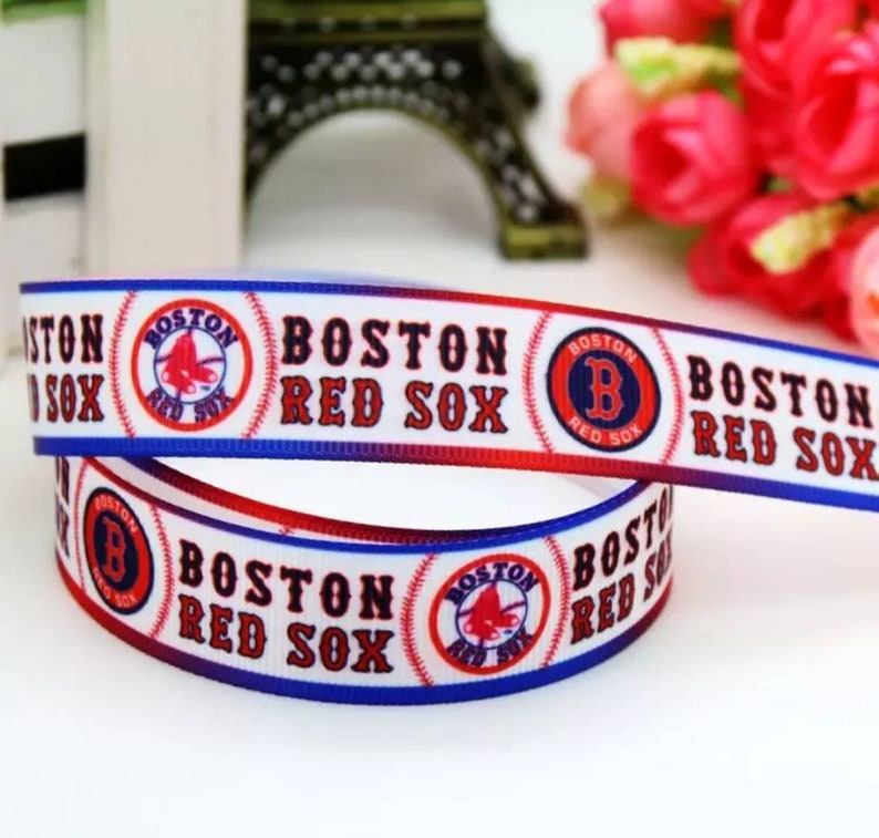 7/8 Boston Red Sox Ribbon Patriotic Team Favorite Etsy