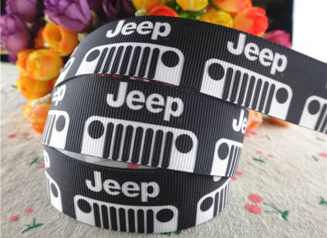 Black Jeep Ribbon. In 5/8 and 7/8 wide Grosgrain Etsy