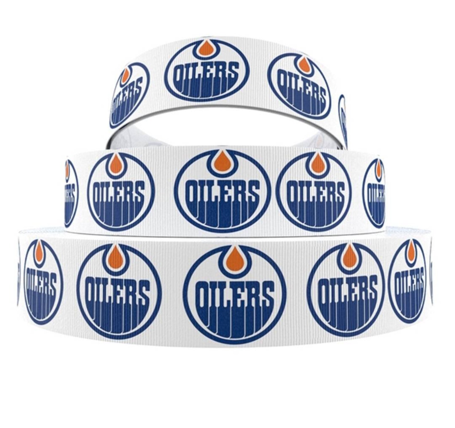 Edmonton Oilers Hockey Ribbon. 7/8 NHL Professional Etsy