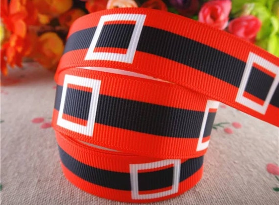 7/8 Santa Claus Belt Christmas Ribbon. Holiday Ribbon | Etsy