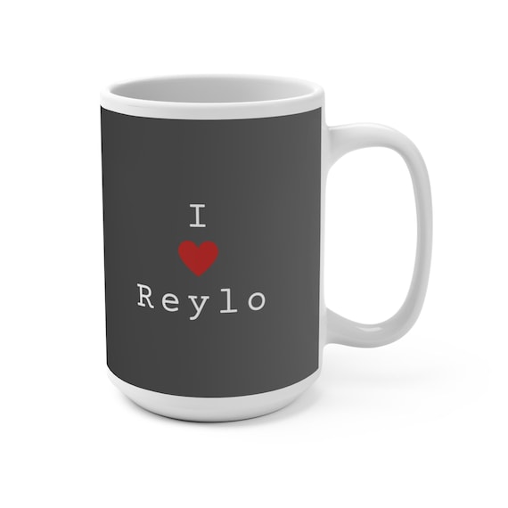 I Love Reylo Mug | Rey Kylo Ship Gift | Star Wars Fanfiction Coffee Cup