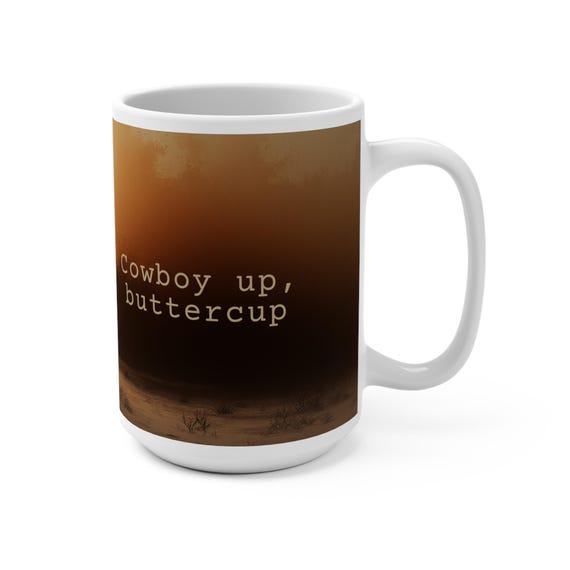 Cowboy Up Buttercup Mug | Western Romance Reader Gift | BookTok