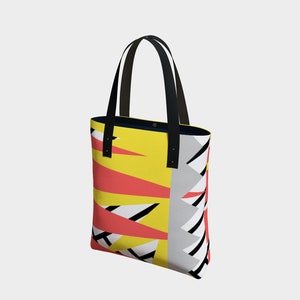 Modern|Geometric|Abstract|Purple|Reusable Tote|Book Bag|Shopping Bag|Grocery Bag|Gym Bag|Gift For Her|Lined or Unlined|Double Handle