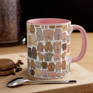 Hintern Becher, Beute Becher, Keramikbecher, Hintern, Kaffeebecher, Geschenk für ihn, Geschenk für sie, lustiges Geschenk für Mitarbeiter, Körper positiv Becher, Knebelgeschenk