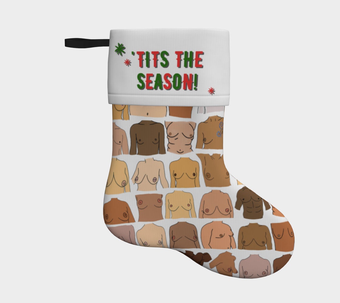 Unique Christmas Stocking Tits Funny Christmas Decoration Body