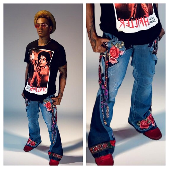 Boho bell bottom jeans best sale