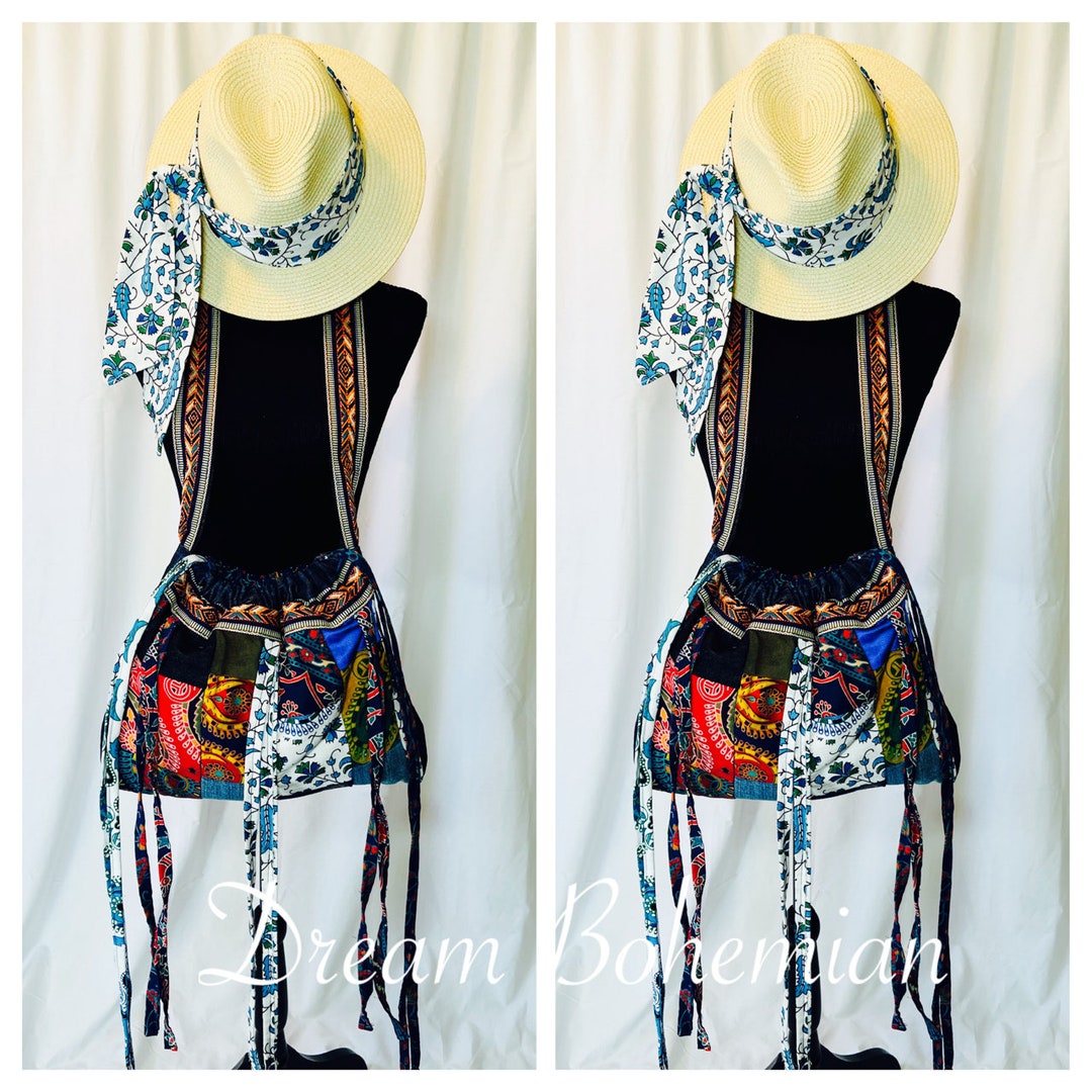 Classic Boho patchwork crossbody bag