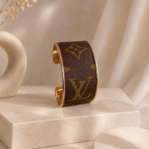 Bracelet Manchette Jonc Upcycling Luxe - Monogramme Louis Vuitton