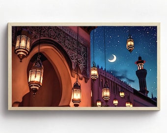 Islamic Architecture Samsung Frame TV Art: Ramadan, Eid Mubarak (Digital Download)