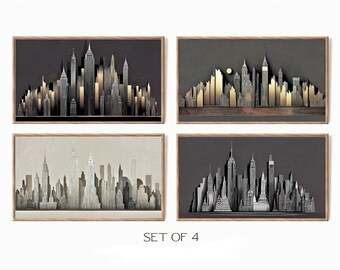 Samsung TV Frame Art: New York City Skyline 4K Set (Digital Download)