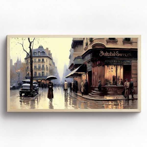 Samsung Frame TV Art, old Paris streets,Frame TV french Art, Samsung Art TV, Digital Download for Samsung Frame