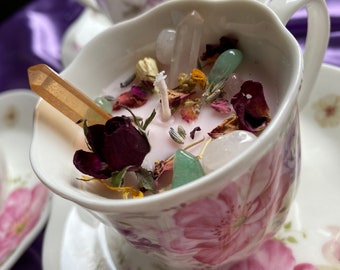 Self Love Intention Teacup candle
