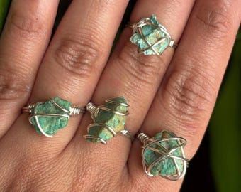 Turquoise Nugget Rings