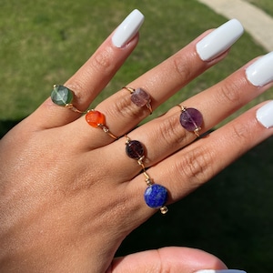 Gemstone Rings Crystal Rings
