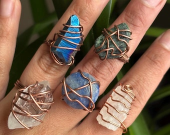 Chunky Crystal Rings