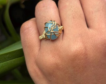 Blue Quartz Ring