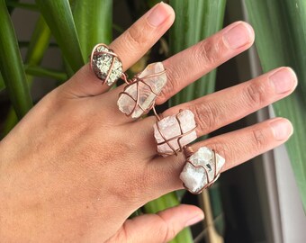 Four-Finger Crystal Ring