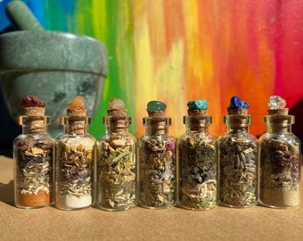 Chakra healing jars