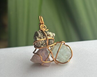 Multi-Stone Crystal Pendant