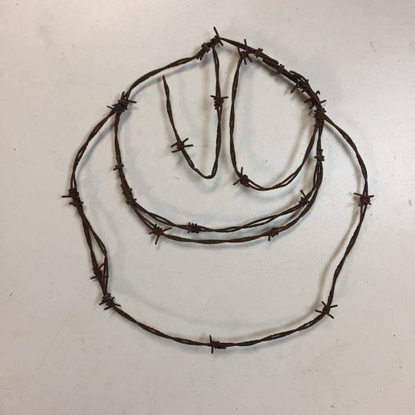 Barbed Wire Cowboy Hat Etsy