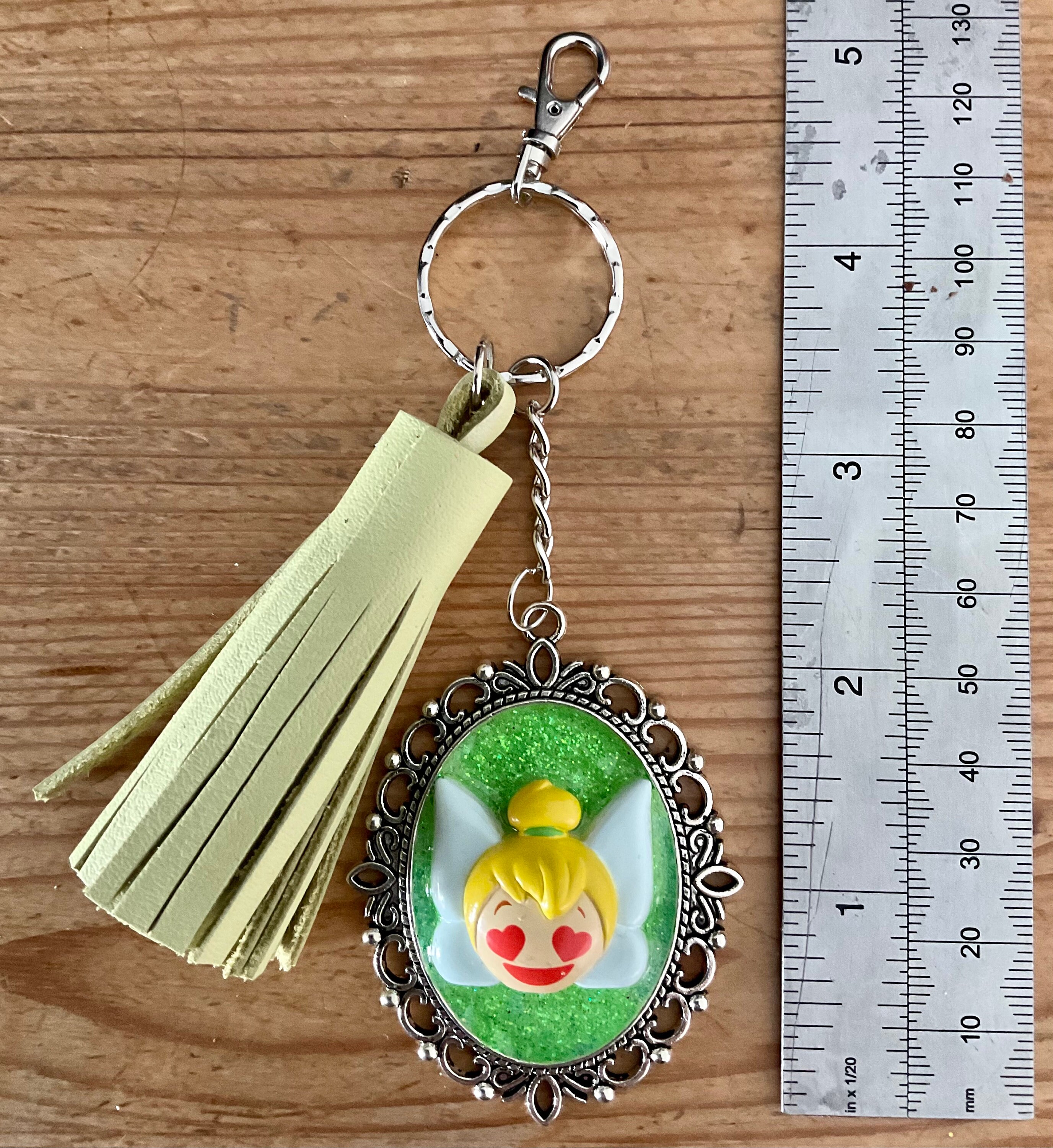 Disneys Tinkerbell Keychain Bag Charm Etsy