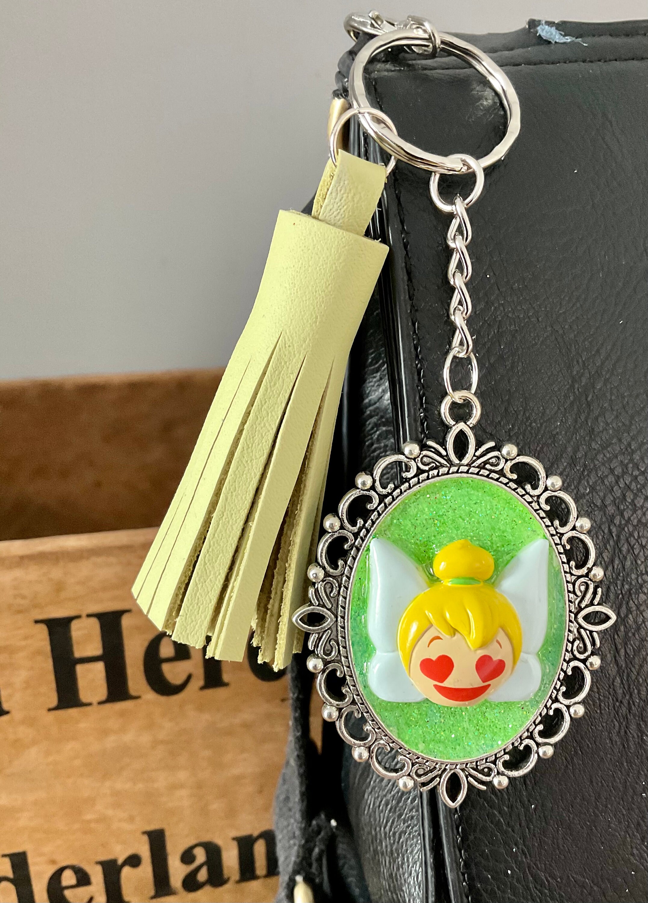 Disneys Tinkerbell Keychain Bag Charm Etsy