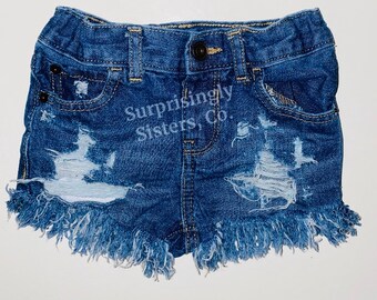 newborn denim shorts