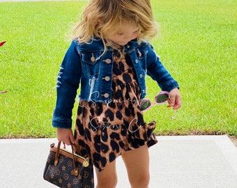 baby black jean jacket