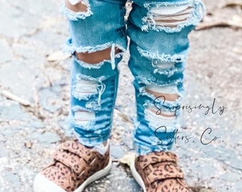 baby girl white jeans