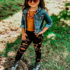 Distressed // Bleached // Infant // Toddler // Kids // Leggings
