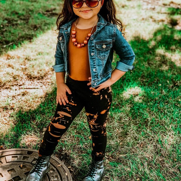 Shredded Leggings Etsy