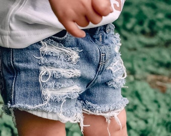 Distressed // Infant // Toddler // Kids // Shorts