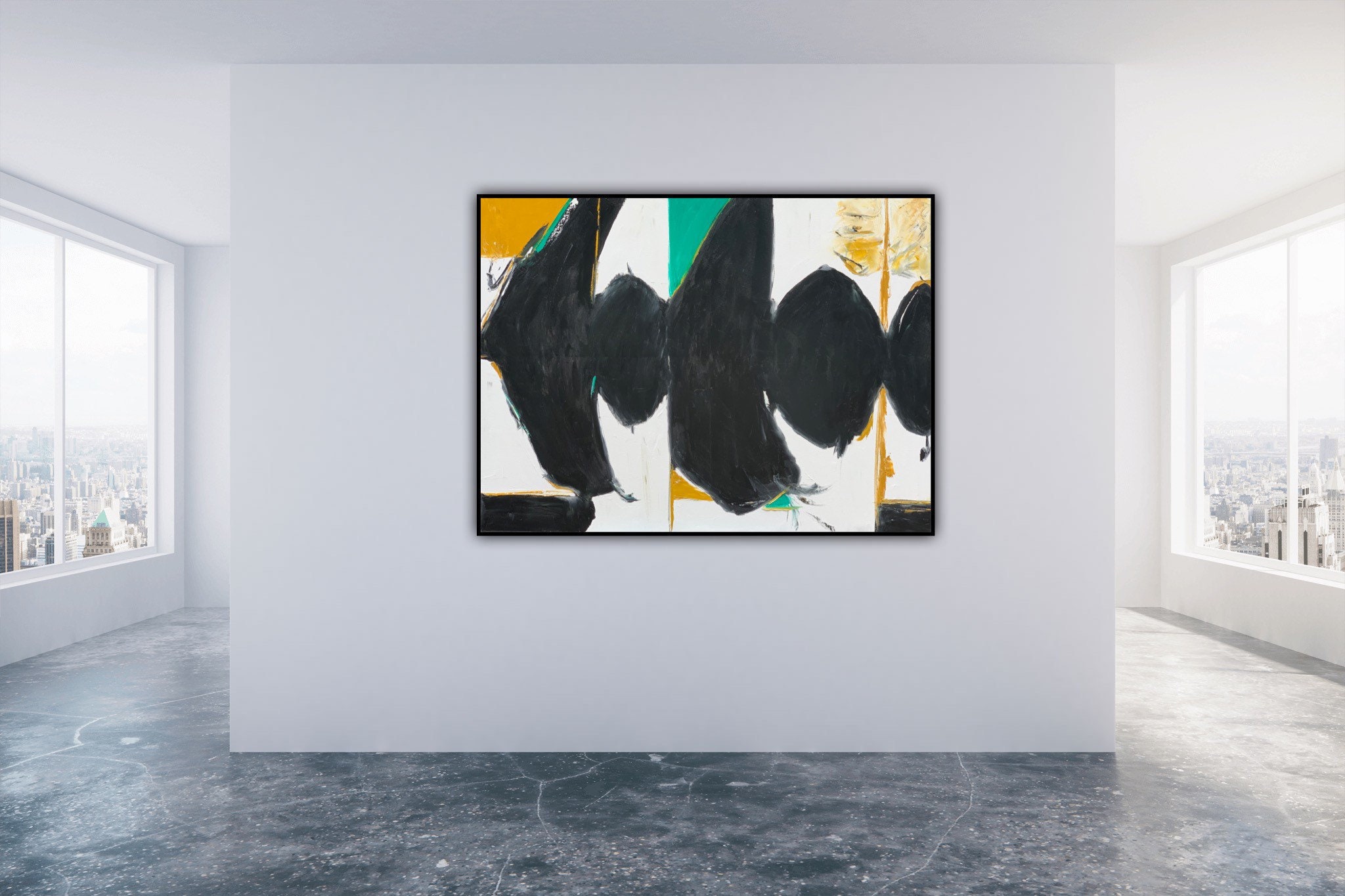 Robert Motherwell Oil Painting on Stretched Canvas Etsy UK