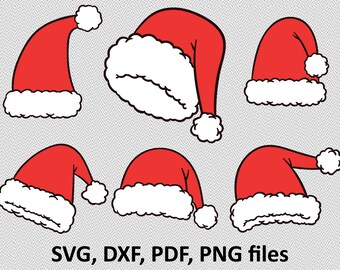 Santa Claus Hat Svg Etsy