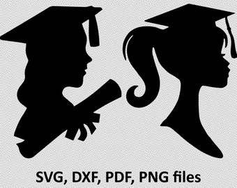 Download Free Graduation Girl Svg Etsy SVG Cut Files